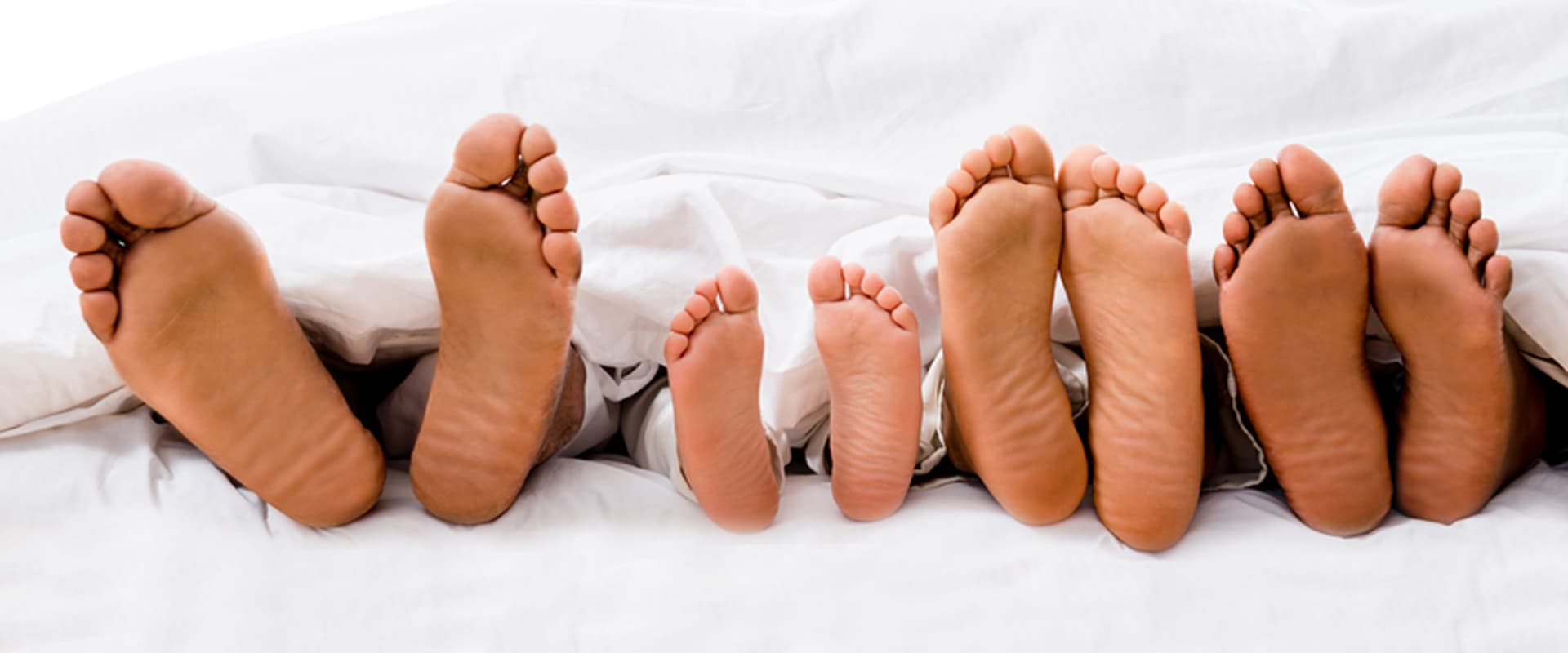 Healthy family feet